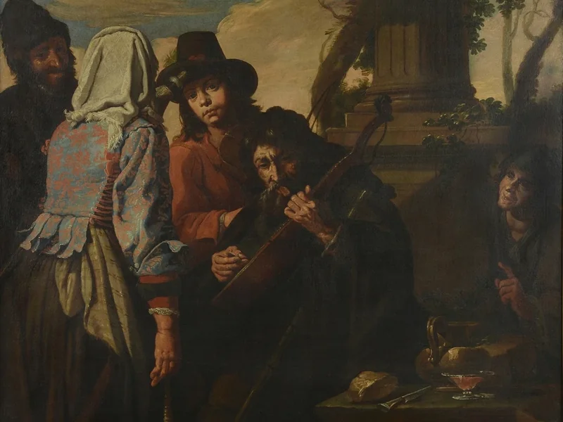 1657-Kaspar Waldmann - Musicisti zingari - Museo Ashmolean